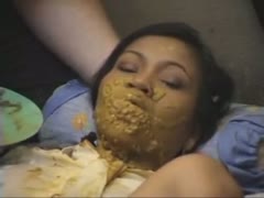 Enema scat feces from a Thai girl